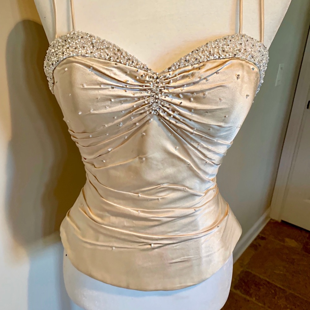 Cream Pure Silk Bodice